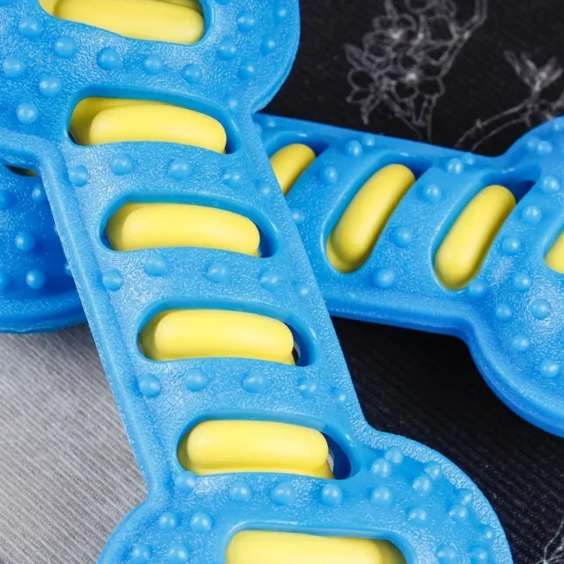 Juguetes de goma para morder perros y cachorros, palo de juguete para masticar dientes, palo de limpieza interactivo Molar para perros, juguete para masticar hueso - imagen 3