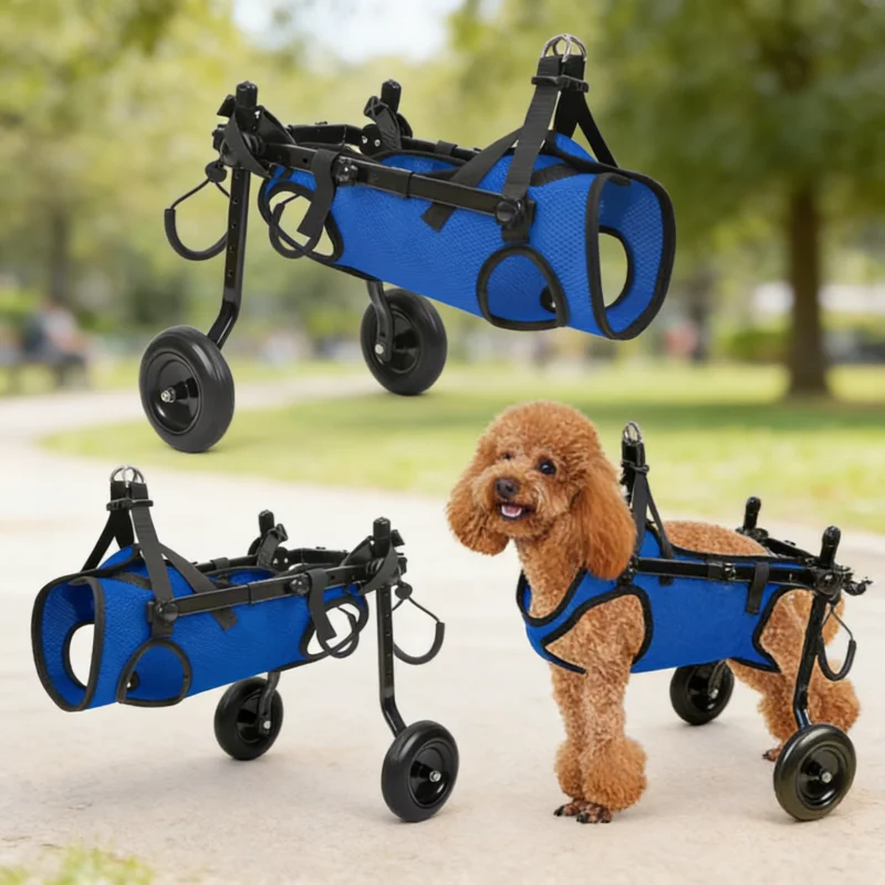 Silla de ruedas eléctrica para perros y gatos discapacitados