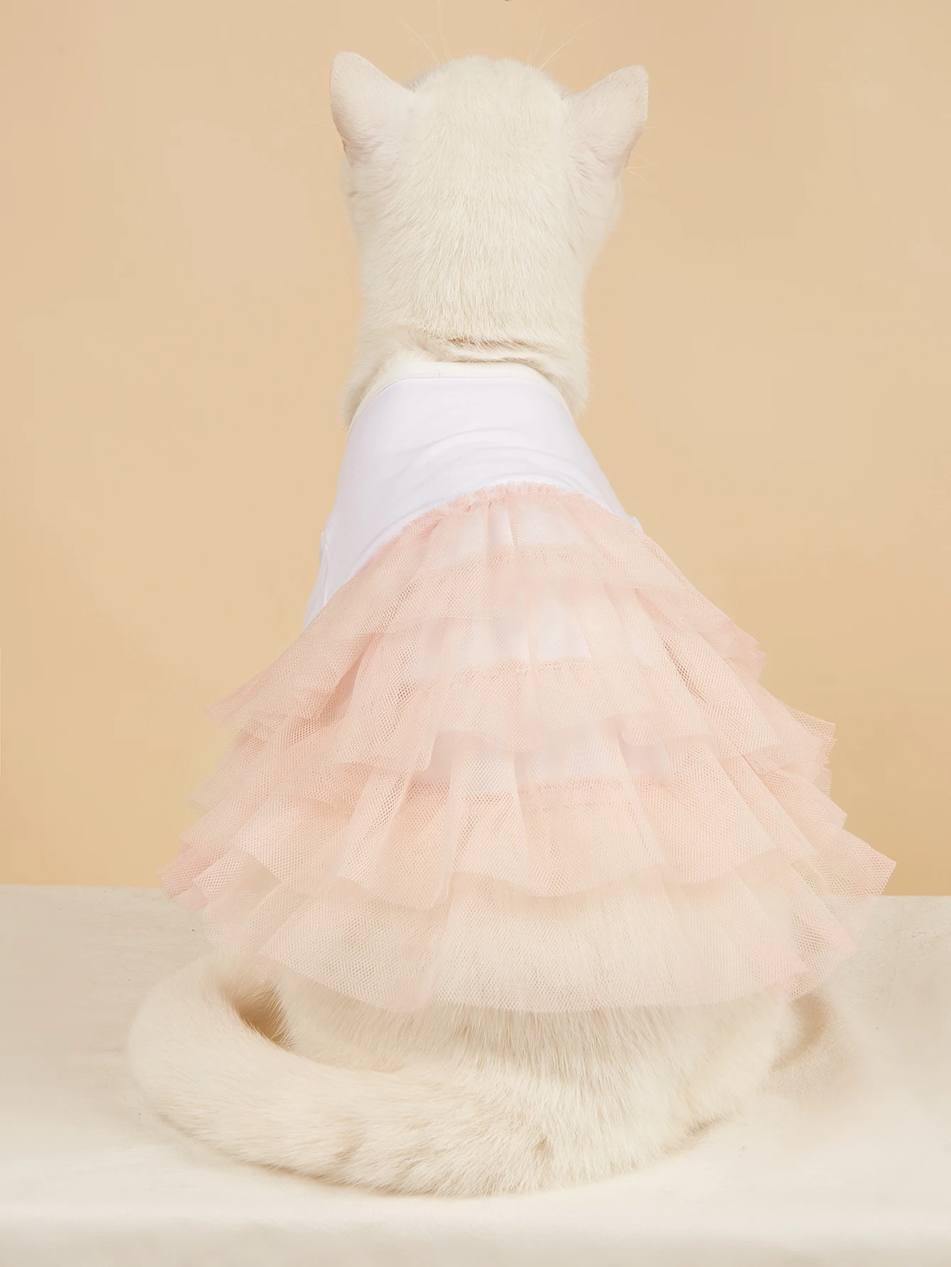 Vestido para perro, vestido de boda para mascotas, princesa de encaje para cachorro, traje de fiesta de cumpleaños, ropa Formal para niña para perros pequeños y medianos y gatos - imagen 4