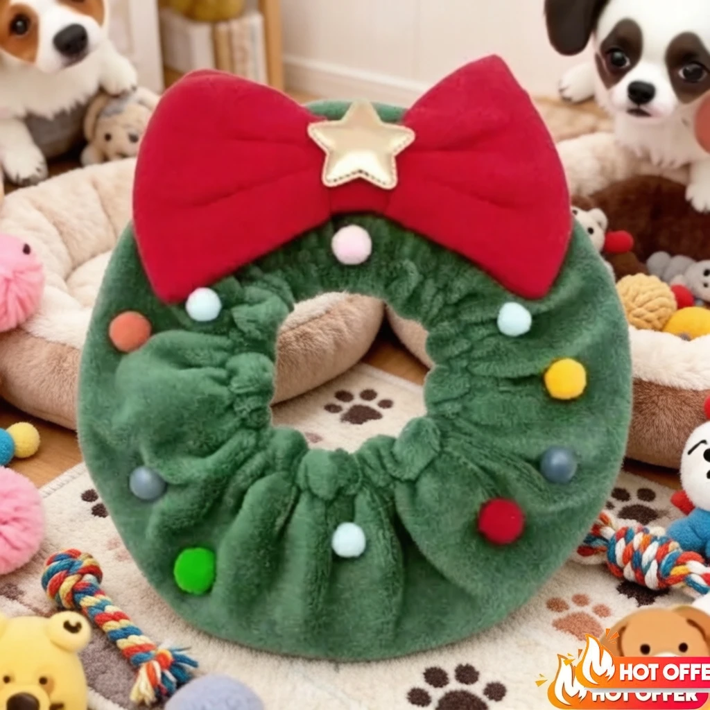 Bufanda navideña para gatos y perros pequeños – Estilo Teddy Pomerania - imagen 4