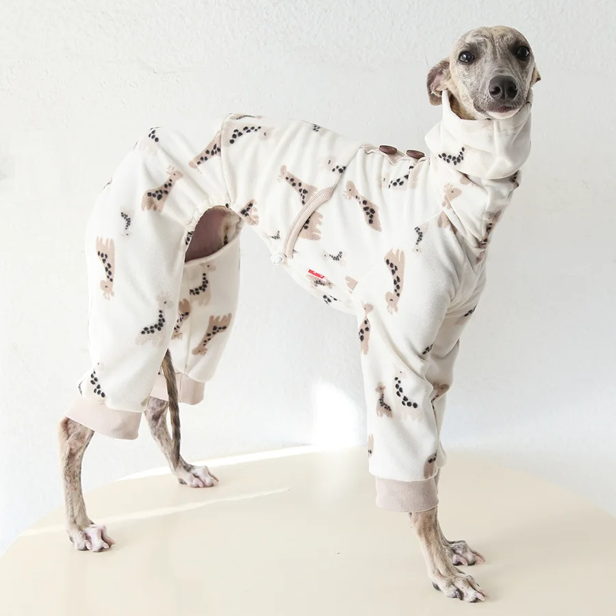 Pijama enterizo de invierno para perro Galgo Italiano, cálido - imagen 2