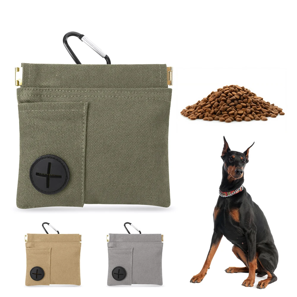 Riñonera de entrenamiento para mascotas, bolsas portátiles para caca al aire libre, bolsas de entrenamiento para perros, contenedor de comida para aperitivos para mascotas, riñonera de recompensa para aperitivos para cachorros, 1 ud. - imagen 2
