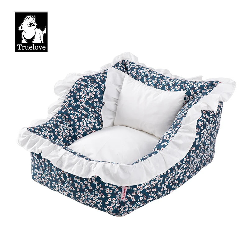 Truelove Hot Sale Household Pet Bed Comfortable Non Slip Durable Dog Cat Use Washable Breathable Pet Pad Flora Design TLR2101
