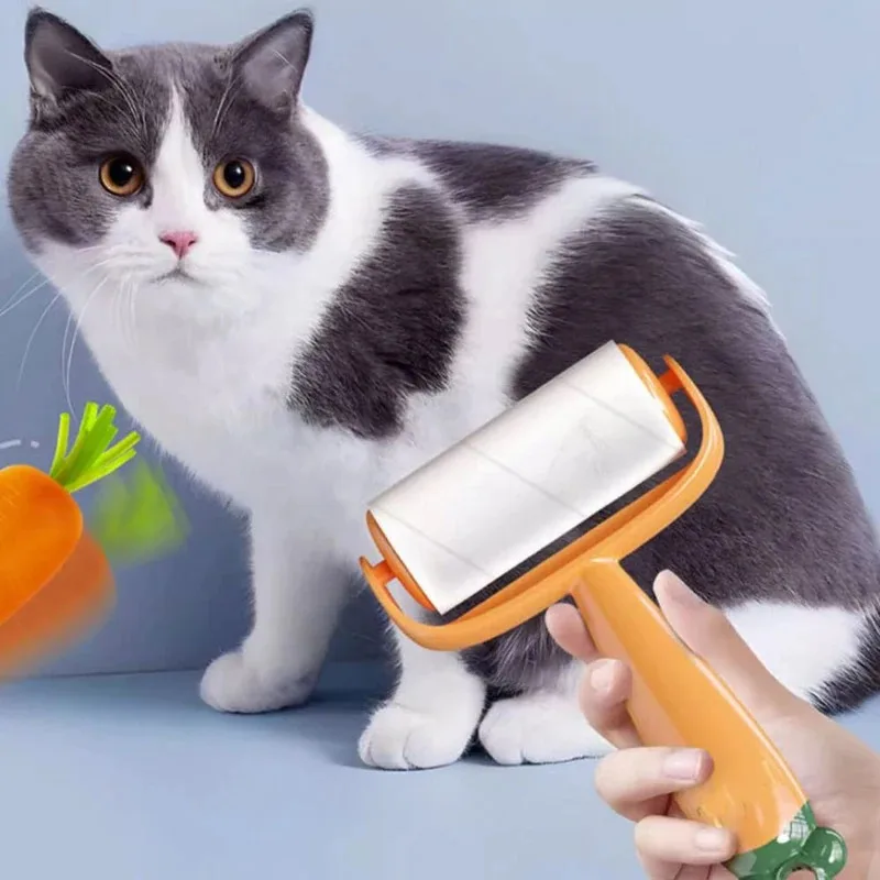 Rodillo de pelusa para quitar el pelo de mascotas, cepillo adhesivo en forma de lágrima recargable, eliminación eficiente de piel de perro/gato para cama, ropa y muebles