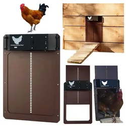 Puerta automática para gallinero con sensor de luz - Seguridad para pollos
