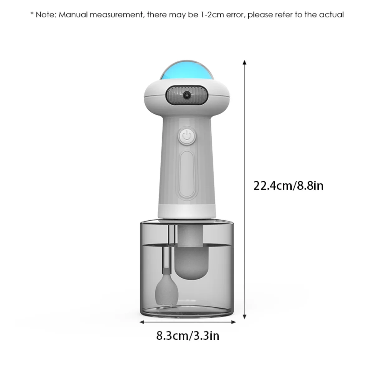 Dispensador de jabón automático con forma de platillo OVNI, máquina de espuma eléctrica recargable por USB, gatos y perros - imagen 3