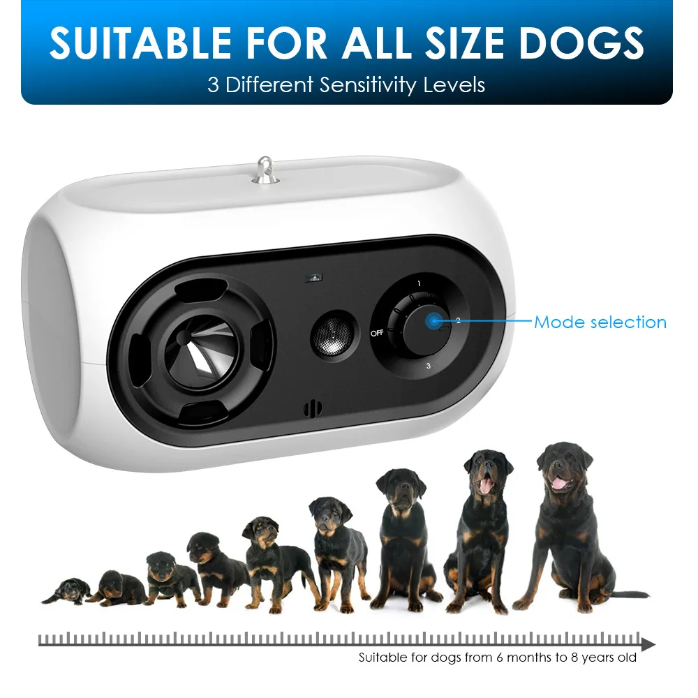 Dispositivo antiladridos ultrasónico K2, entrenador de perros, monitoreo inteligente de alta potencia, dispositivo repelente automático de perros, antiladridos - imagen 5