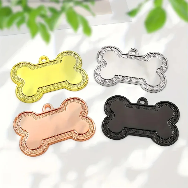Etiqueta de identificación de perro mascota personalizada, etiqueta de teléfono con nombre de perro tallado personalizado, antipérdida, colgante de aleación de Zinc, adecuado para gatos y perros, 1 ud. - imagen 3