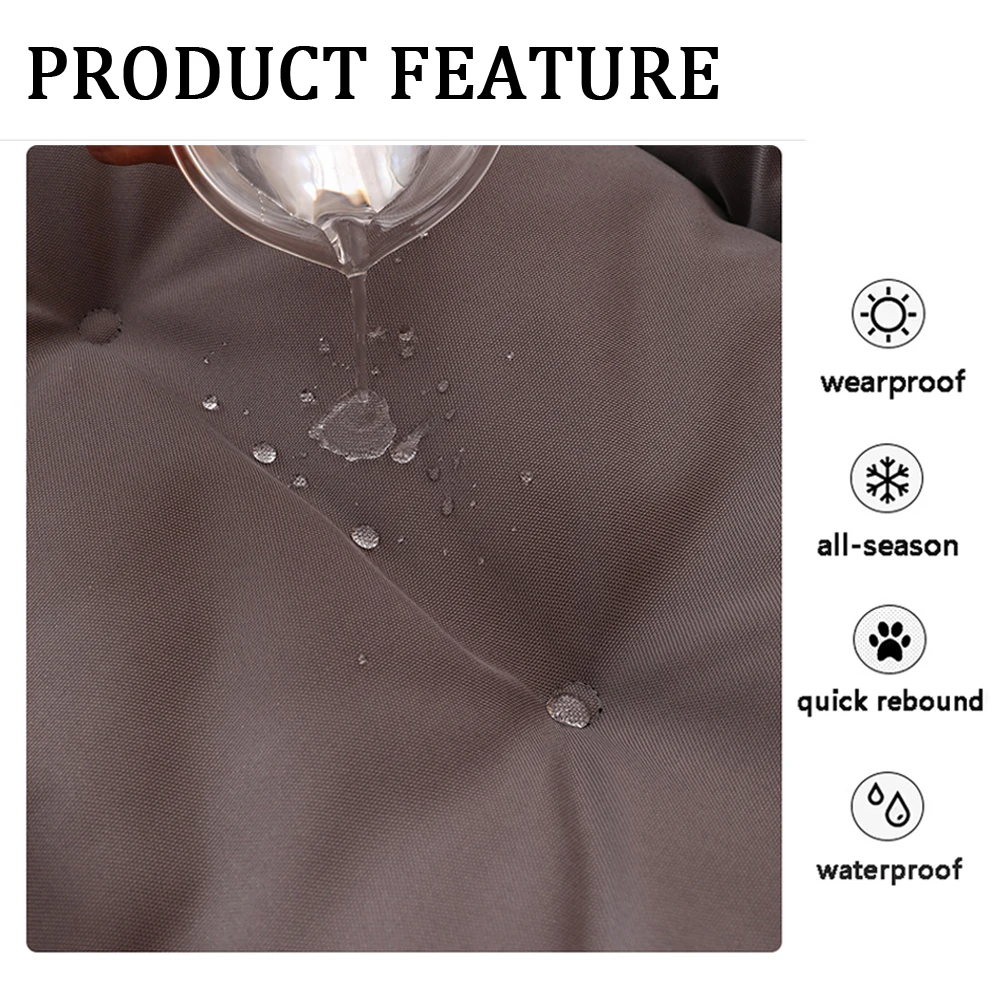 Cama cuadrada gruesa para perro, suave, resistente a las mordeduras, cómoda, elástica, grande, para dormir, para gatos, sofá para cachorros - imagen 5