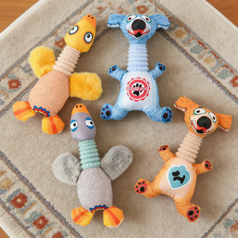Juguete dental para perros con peluche resistente y sonido - imagen 5
