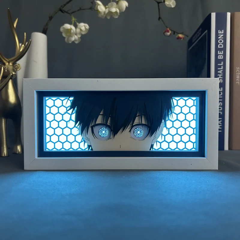 Lámpara LED con Caja de Luz - Figura Yoichi Isagi para gatos - imagen 2