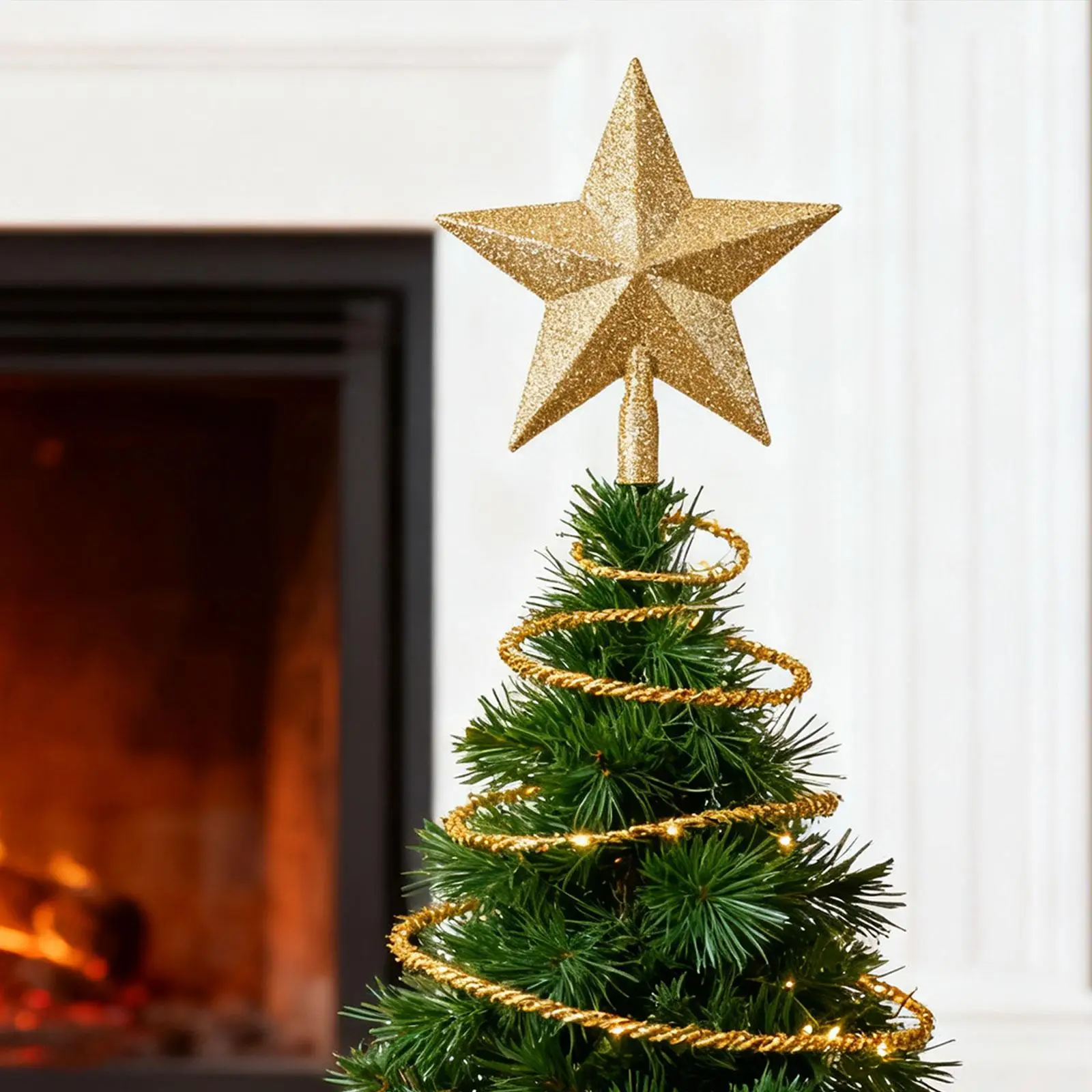 Adornos superiores para árbol de Navidad, adorno colgante, decoración de fiesta, regalos, decoración de árbol de Navidad para oficina, fiesta interior, Navidad, Año Nuevo - imagen 3