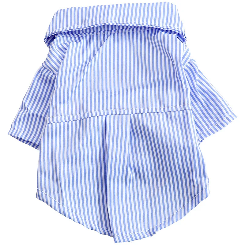 Ropa de moda para perros, camisas a rayas con lazo para gatos y perros, ropa de Cosplay, disfraz fino de verano para mascotas, suministros para mascotas Chihuahua - imagen 5