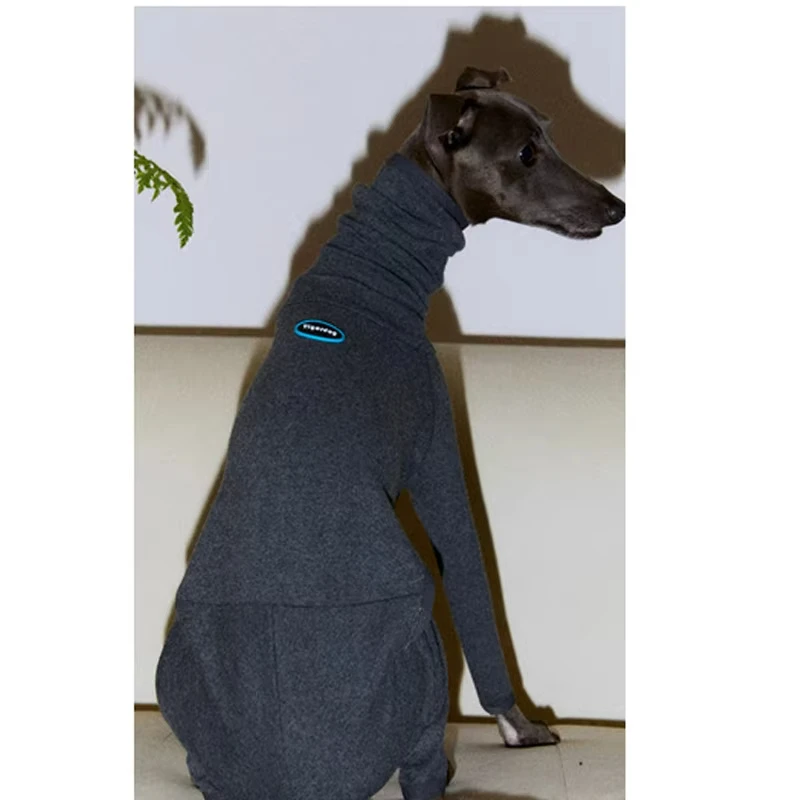 Abrigo para perros Greyhound – Tela suave estilo italiano invierno - imagen 2