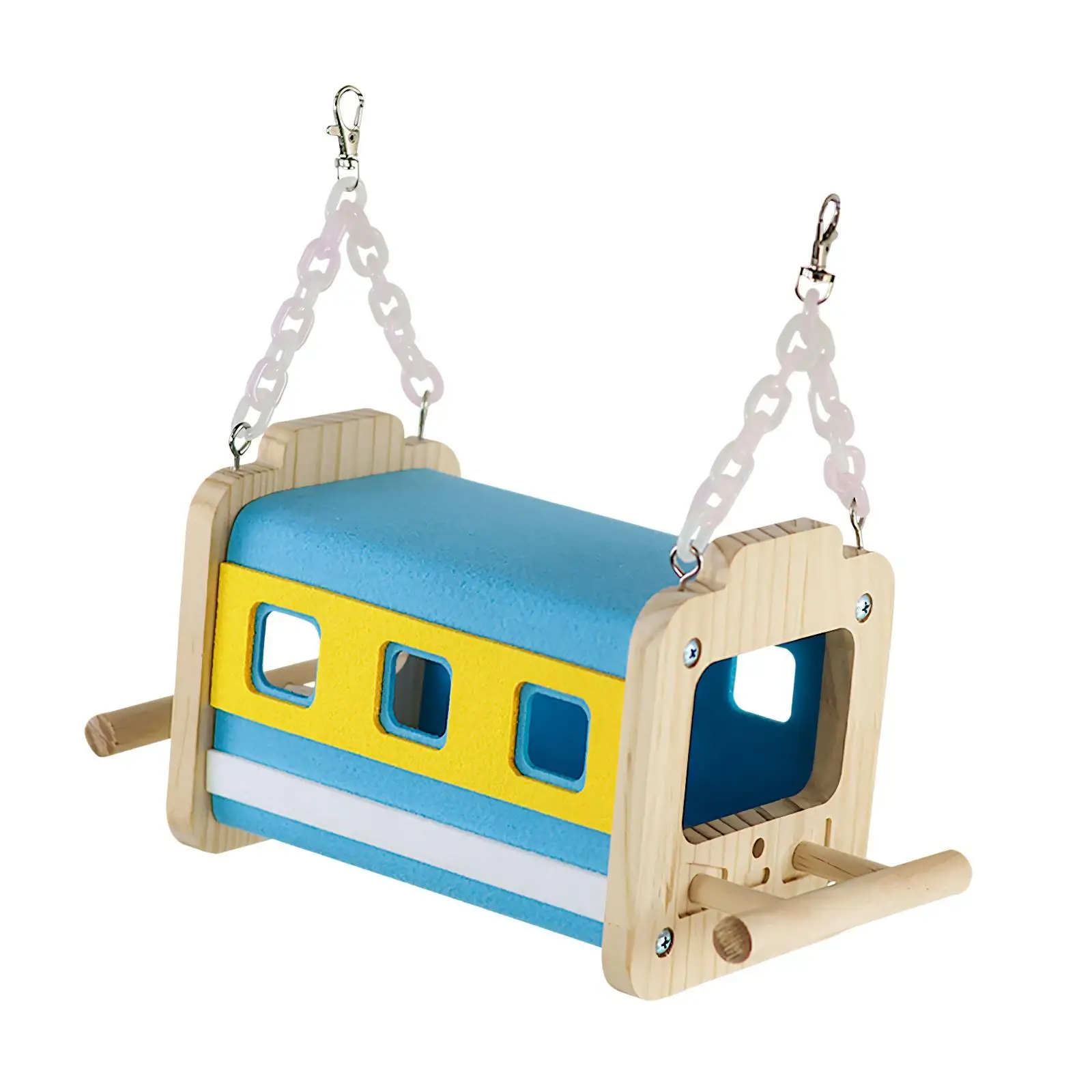 Bird Bed Hanging Hammock Versatile Unique Resting Hut Parrot Hammock Cave Bird Nest for Parakeet Cockatoo Budgerigar Cockatiels