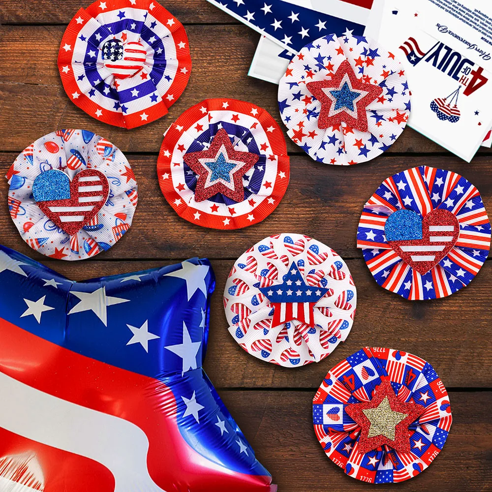 50PS 4 de julio arcos para perros pajarita extraíble para perros accesorios de Collar para mascotas pajarita para perros pequeños y gatos para el Día de la Independencia Americana - imagen 5