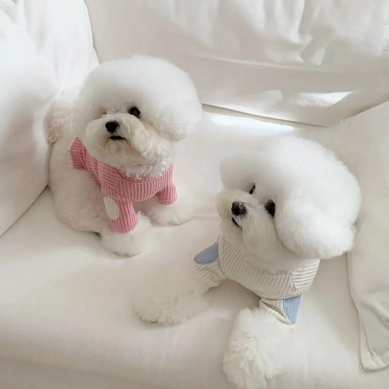 Ropa para perros, gatos, primavera y otoño, chaleco para perros, camisa tejida suave y cálida para cachorros, ropa para mascotas, ropa para Chihuahua Bichon, camiseta interior para perros - imagen 2