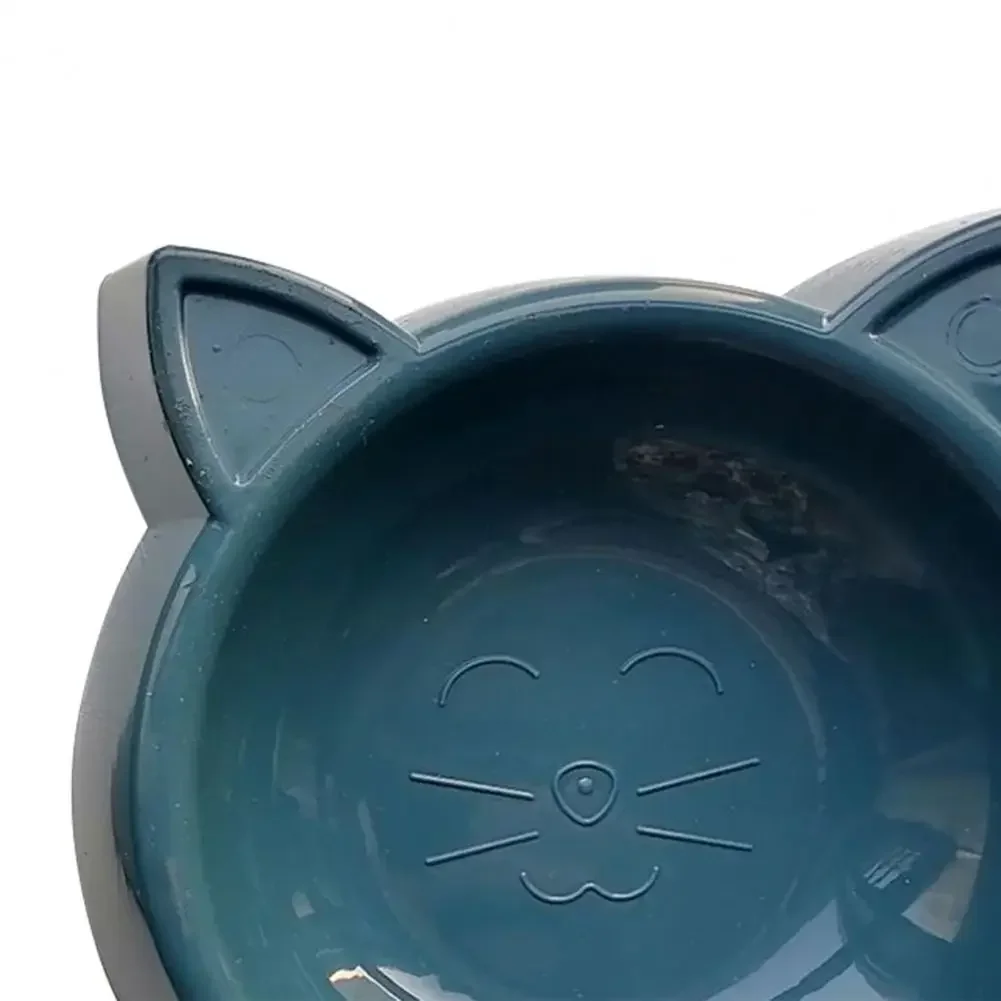 Cuenco de comida para mascotas con forma de cara de gato, plato de alimentación de gran capacidad, cuenco de comida para gatos, alimentador de agua potable para perros pequeños - imagen 5