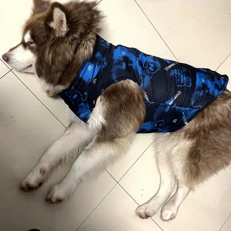 Abrigo de camuflaje para perros grandes, chaqueta de invierno, ropa cálida para mascotas para perros medianos y grandes, ropa impermeable para mascotas, ropa para caes grande - imagen 3
