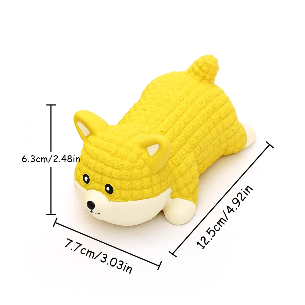 Juguete masticable chirriante para perros para aliviar el aburrimiento: juguete molar duradero para cachorros, Bichon, Corgi y razas grandes, - imagen 5