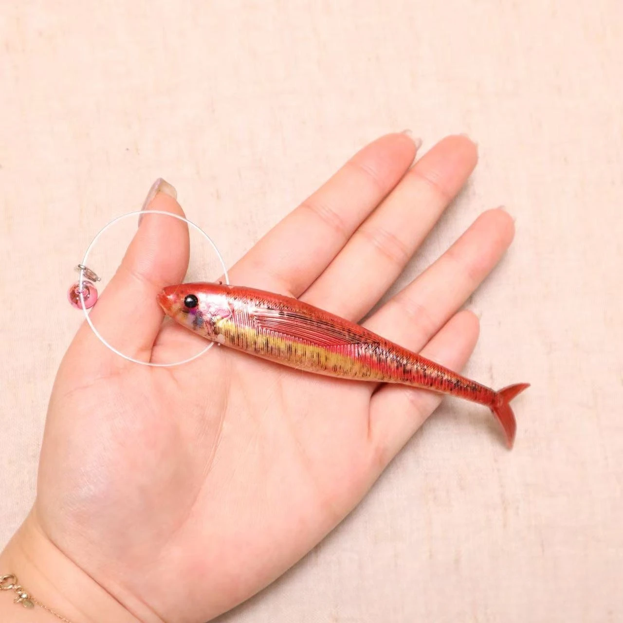 2 uds/3 uds juguete de simulación de pez gato palo de burlas interactivo 3D juguete de pez de silicona para mascotas - imagen 2