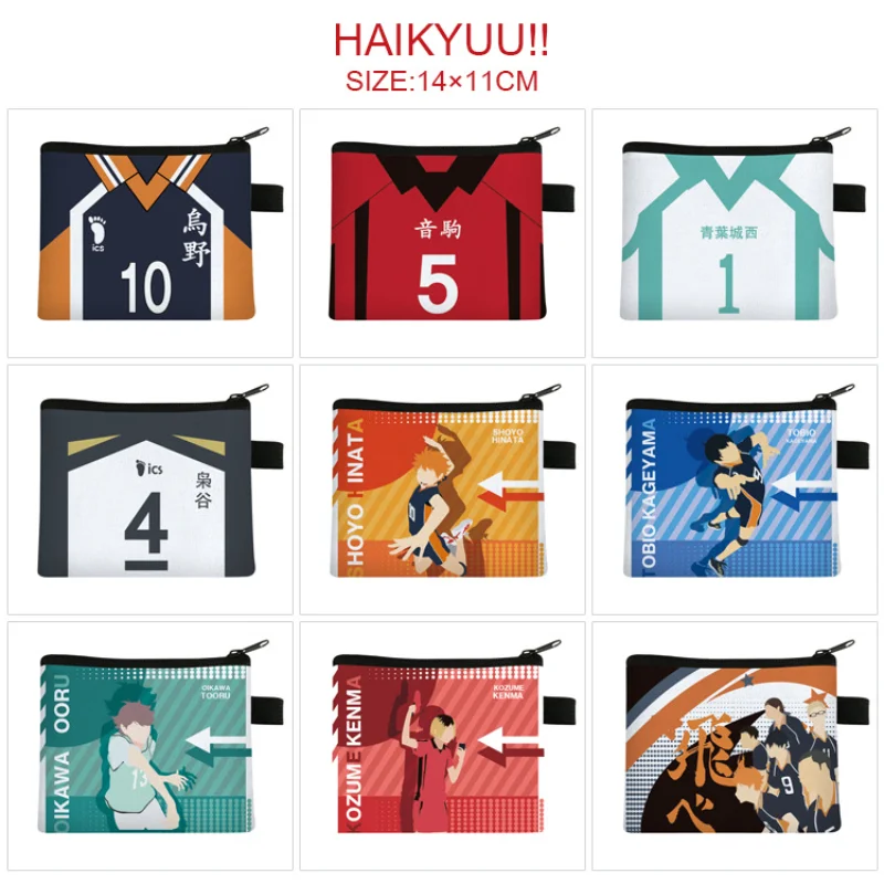 Haikyuu!! Monedero Hinata Shoyo tarjetero, monedas y llaves – Regalo