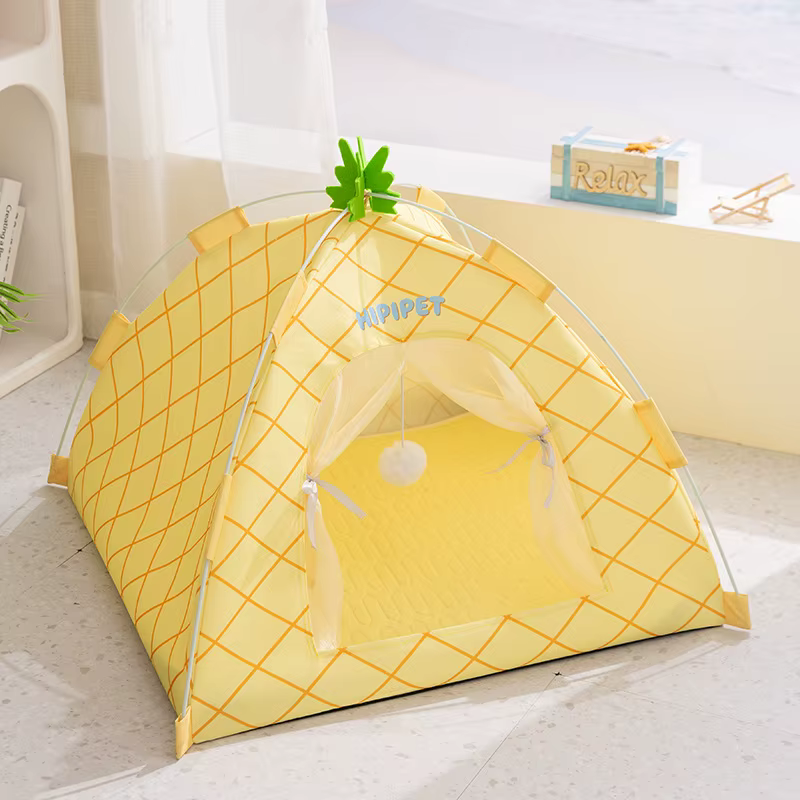 Casa de verano para gatos y perros pequeños – Colchoneta fresca y transpirable - imagen 3