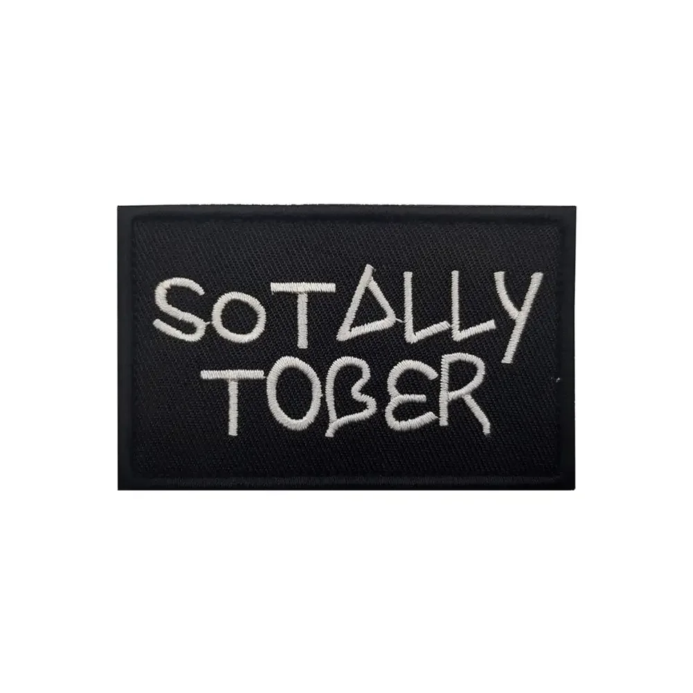 Warnning Slogan Embroidery Patch Armband Badge Applique Embellishment Appliques Military Tactical Patches - imagen 2