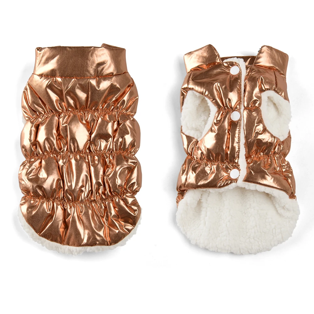 Abrigo cálido de invierno para cachorros, chaqueta impermeable para perros, ropa para perros pequeños y medianos, disfraz elástico a prueba de viento para Chihuahua, disfraz para mascotas