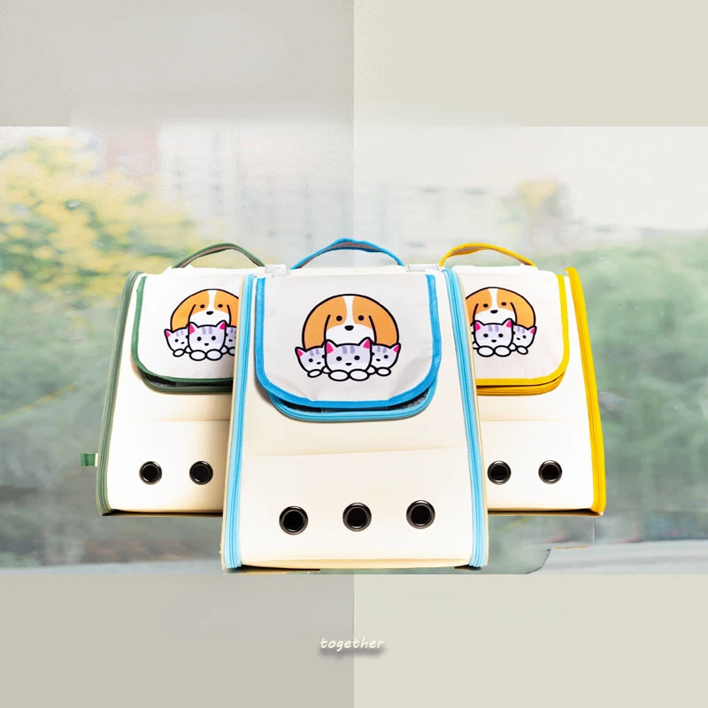 Bolsa de transporte para gatos y perros, mochila con cápsula espacial, jaula de doble hombro, transparente, transpirable, impermeable, portátil - imagen 4