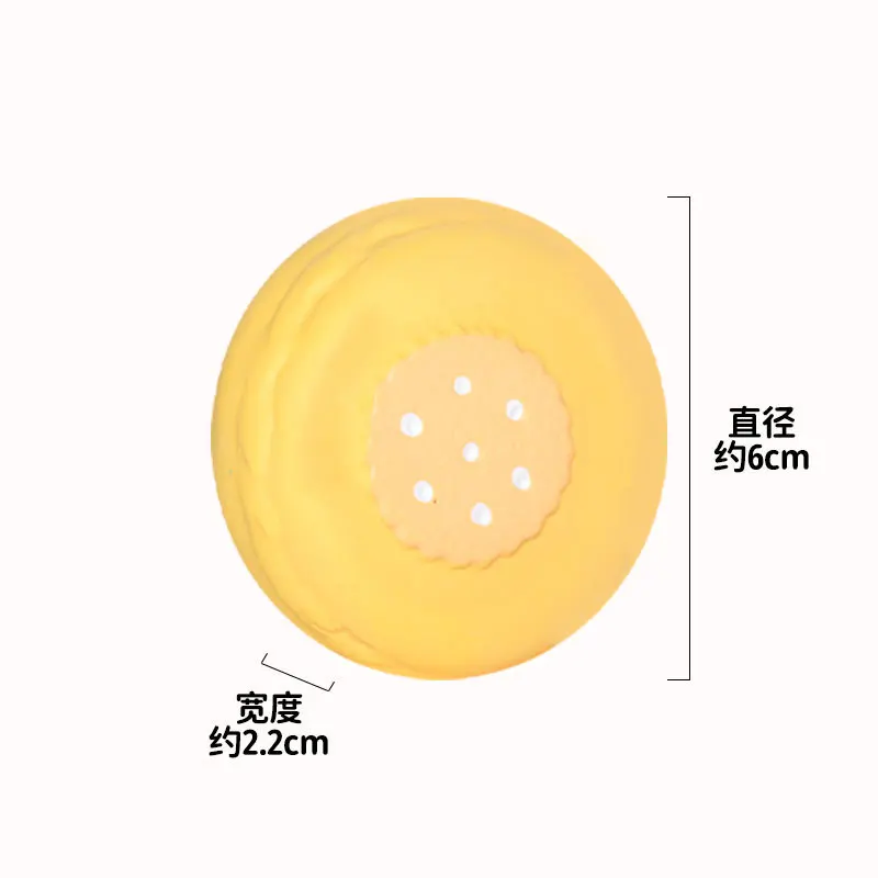 Juguete látex con sonido para cachorros de perro forma galleta macarrón - imagen 5