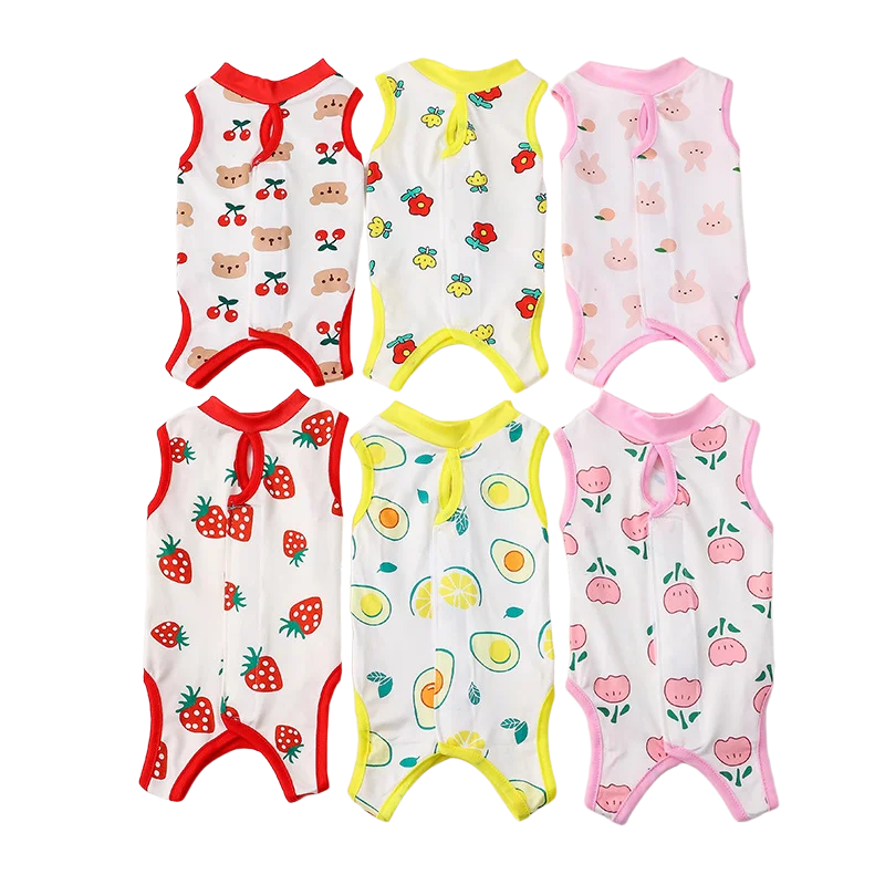 Mono de recuperación de cirugía para gatos, alternativa antilamer las heridas a el cuello electrónico para gatos, traje de recuperación para gatitos, pijamas para perros pequeños - imagen 5