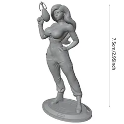 Miniatura de resina sin pintar para juegos de rol y coleccionismo