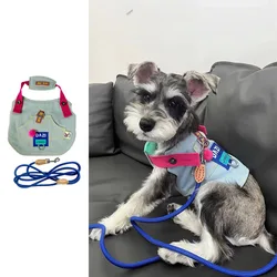 Arnés vaquero ajustable para perros pequeños – Schnauzer y Pomerania