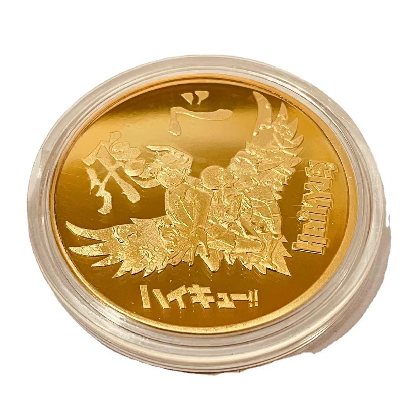 Detalle del acabado en oro de la moneda