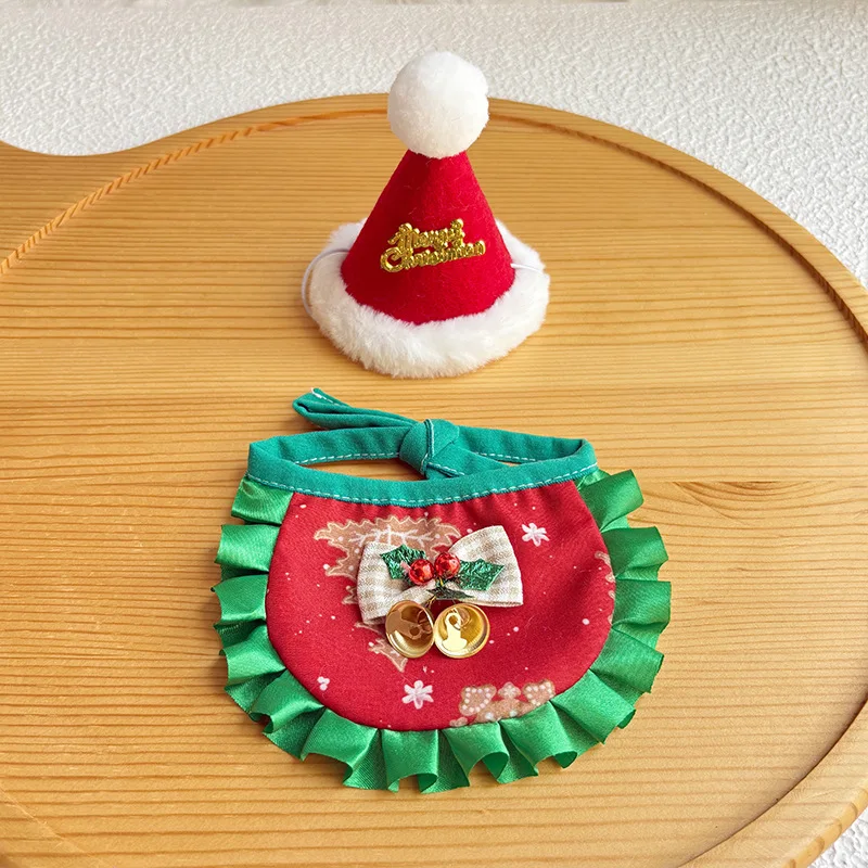 Juego de Navidad para mascotas, vestido navideño para gatos, accesorios para sombreros para perros, accesorios para cachorros, accesorios para perros pequeños - imagen 5