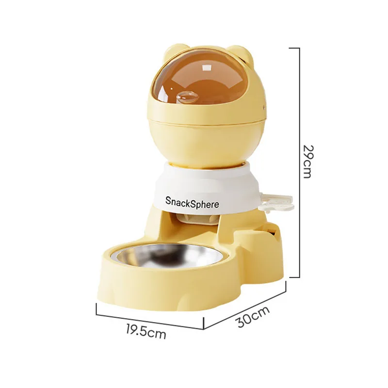 Comedero lento antiderrames para perros y gatos – Control automático de porción - imagen 2