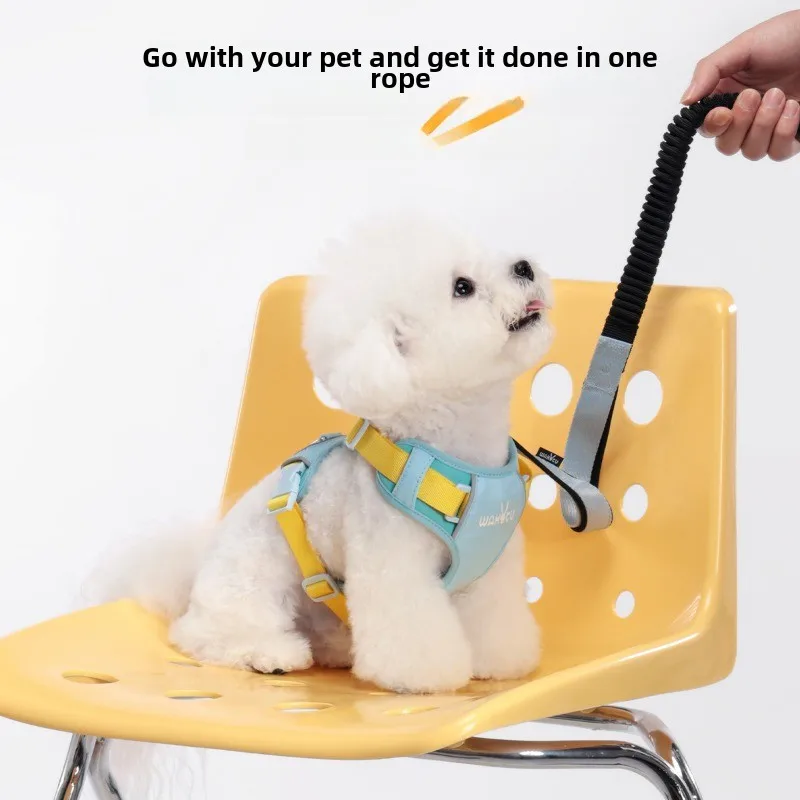 Correa para perro, chaleco mediano para perro, correa para el pecho impermeable y transpirable, cadena para mascotas para salir, productos portátiles, accesorios - imagen 3