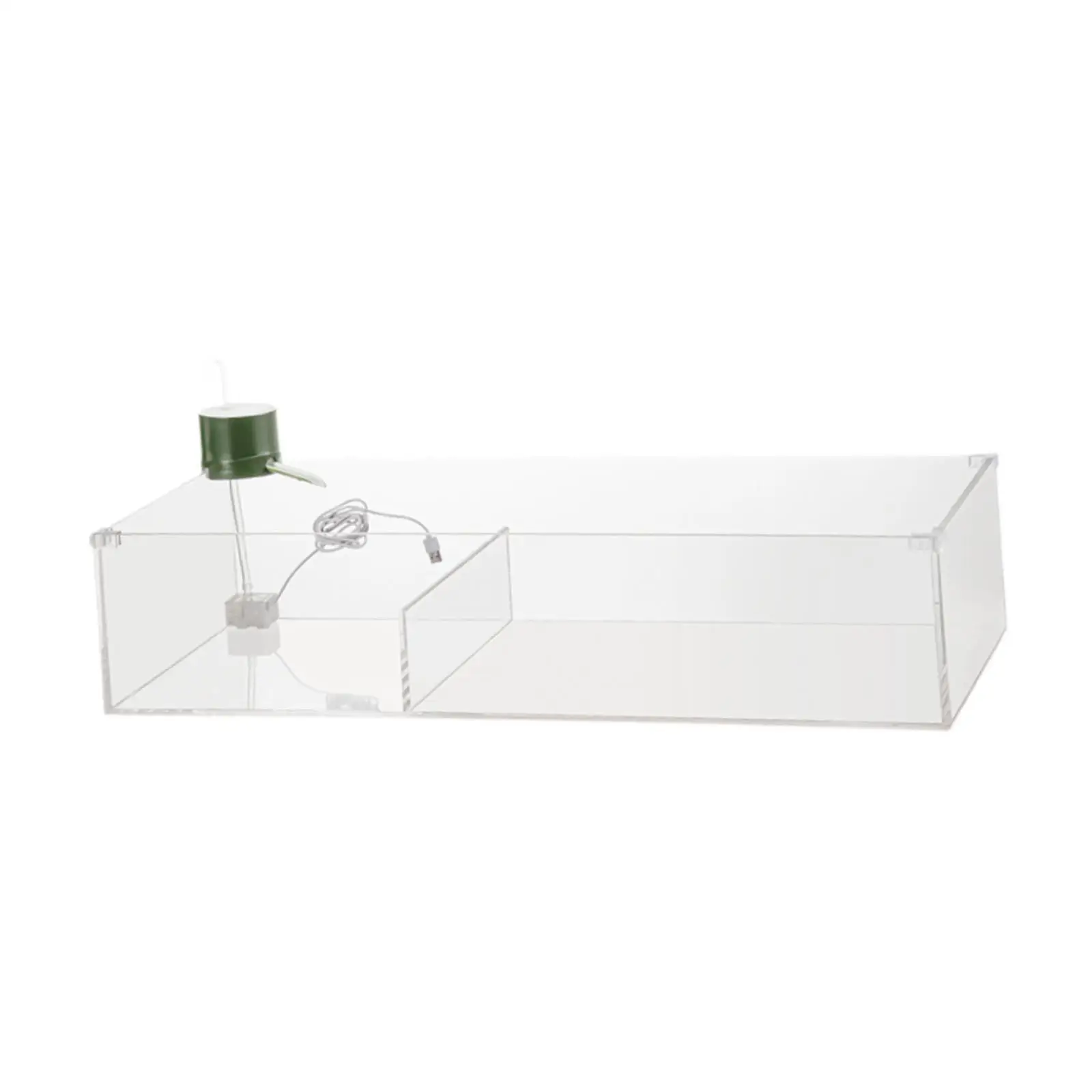 Turtle Tank with Adjustable Water Pump Filter, Full View Visually Tortoise Aquarium Habitat, Easy Changing Water and Clean