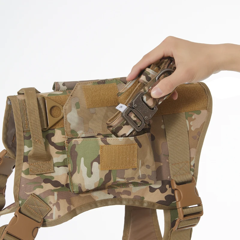 Correa reflectante para perro grande, arnés elástico doble para uso en mascotas, arnés mediano para gato, conjunto de arnés para gato pequeño, accesorios para chaleco táctico - imagen 2