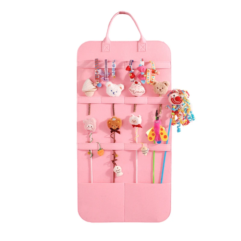 Bolsa de almacenamiento para mascotas, almacenamiento de juguetes para gatos, palo, juguetes, hierba gatera, peine para perros, juguete interactivo para gatos, organizador de juguetes para mascotas, productos para mascotas - imagen 5
