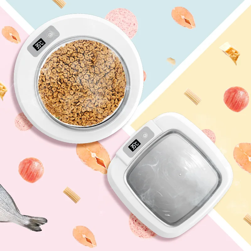 Cuenco calefactor inteligente para mascotas, lavabo para perros y gatos, cuenco aislante de temperatura constante, agua potable para gatos, calefacción, lavabo de grano de agua - imagen 4