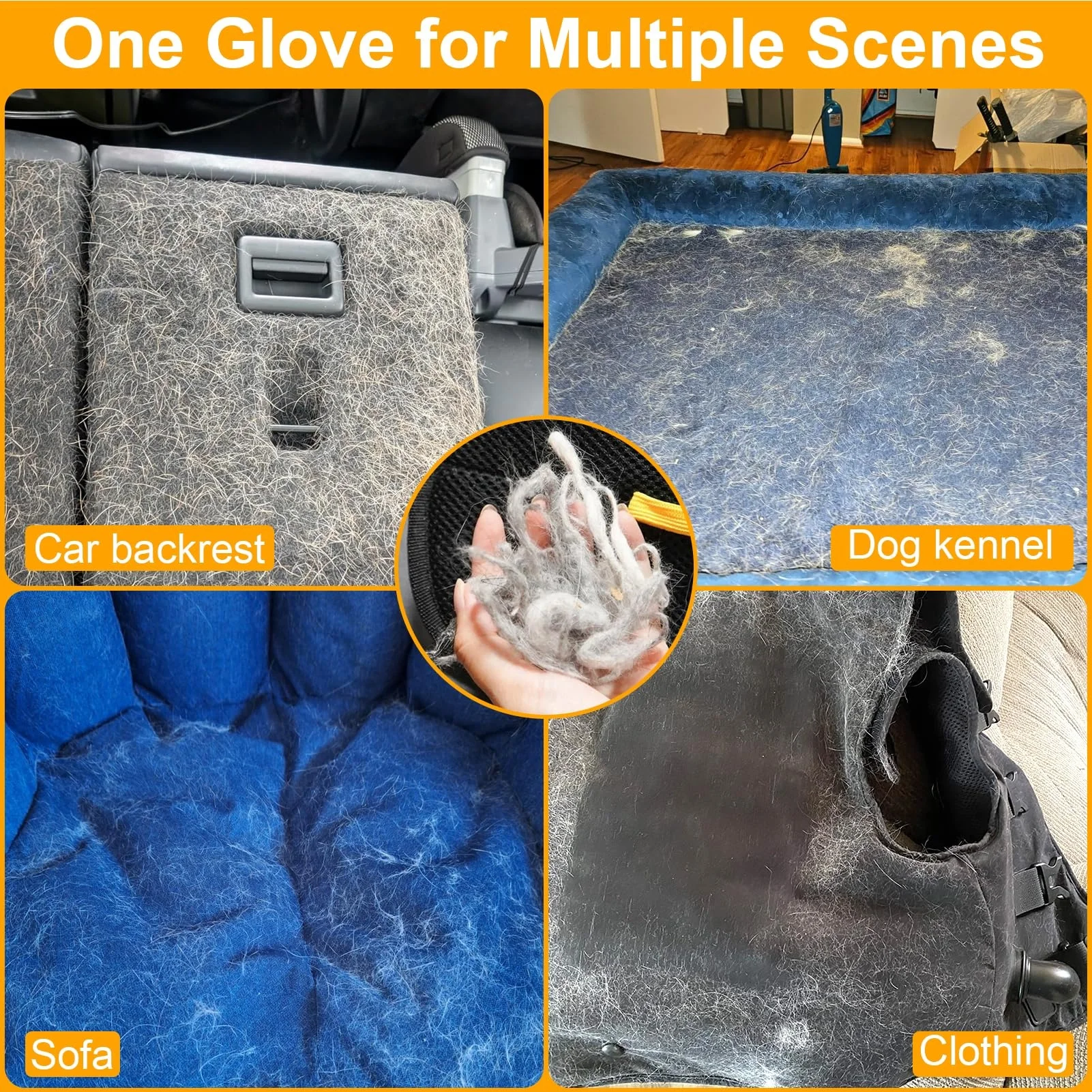 Guantes de aseo doble cara para gatos y perros – Ideales para baño y cepillado - imagen 3