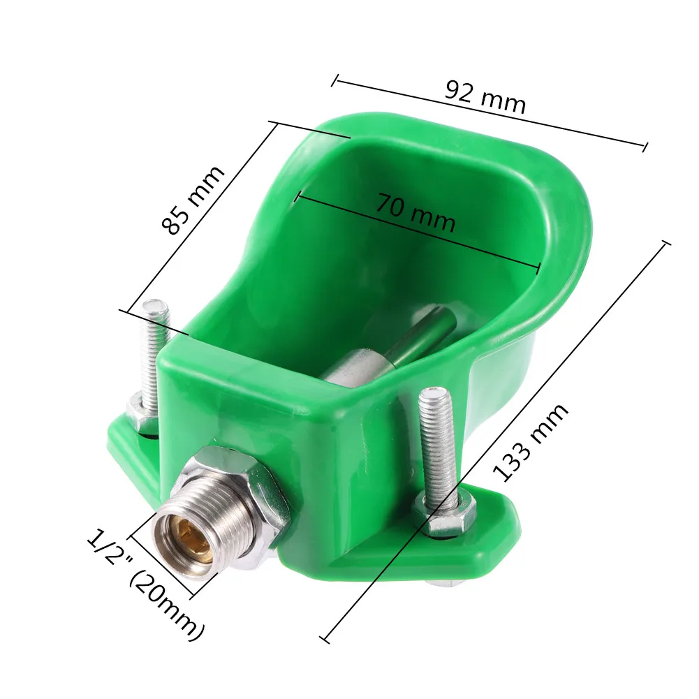 Tazón de agua potable de lechón de plástico automático, bebedero de tetina para cerdo, bebedero de agua, dispensador de agua de animales de granja, 1 ud.