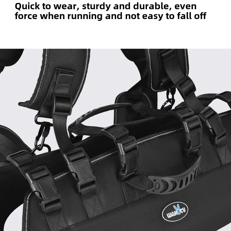 Arnés para perros con espalda cruzada, bolsa grande portátil transpirable para mascotas, mochila de rescate para perros, productos para mascotas, impermeable, resistente a la suciedad - imagen 3