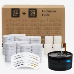 Filtros para fuente de agua de gatos y perros con carbón activado duraderos