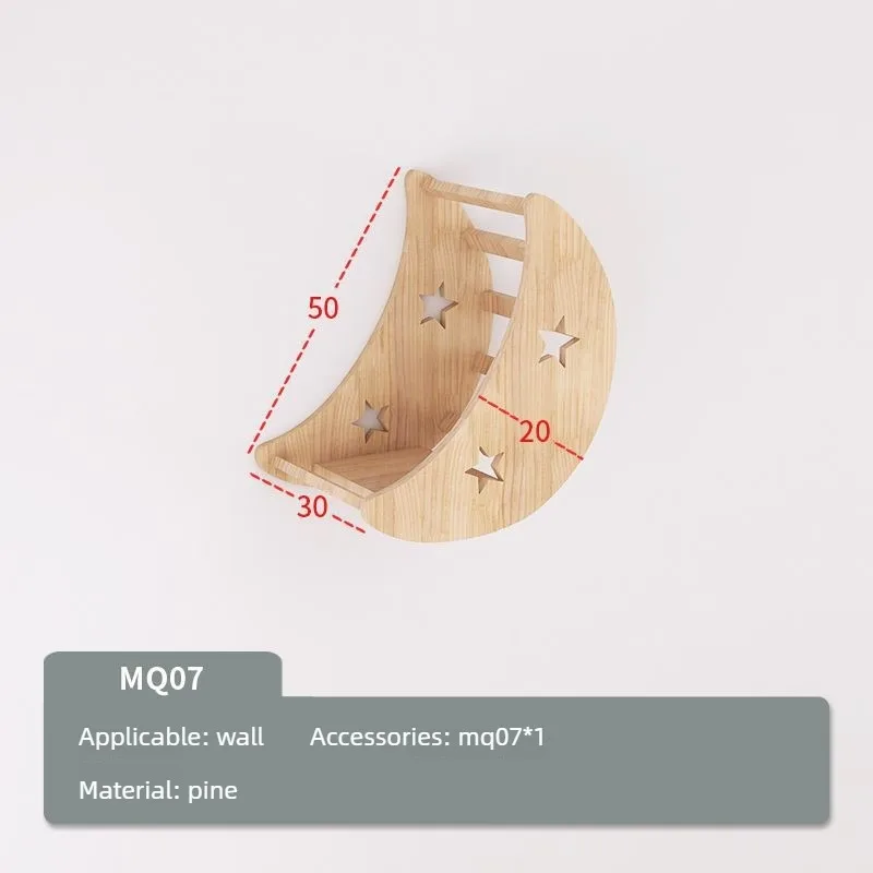 Hamaca de pared para gatos en madera – Interior con ventosas - imagen 4
