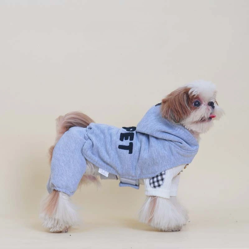 Mono de otoño e invierno para mascotas, Schnauzer Teddy, perro pequeño, ropa deportiva gruesa de cuatro patas, ropa para cachorros, abrigo de invierno para mascotas - imagen 5