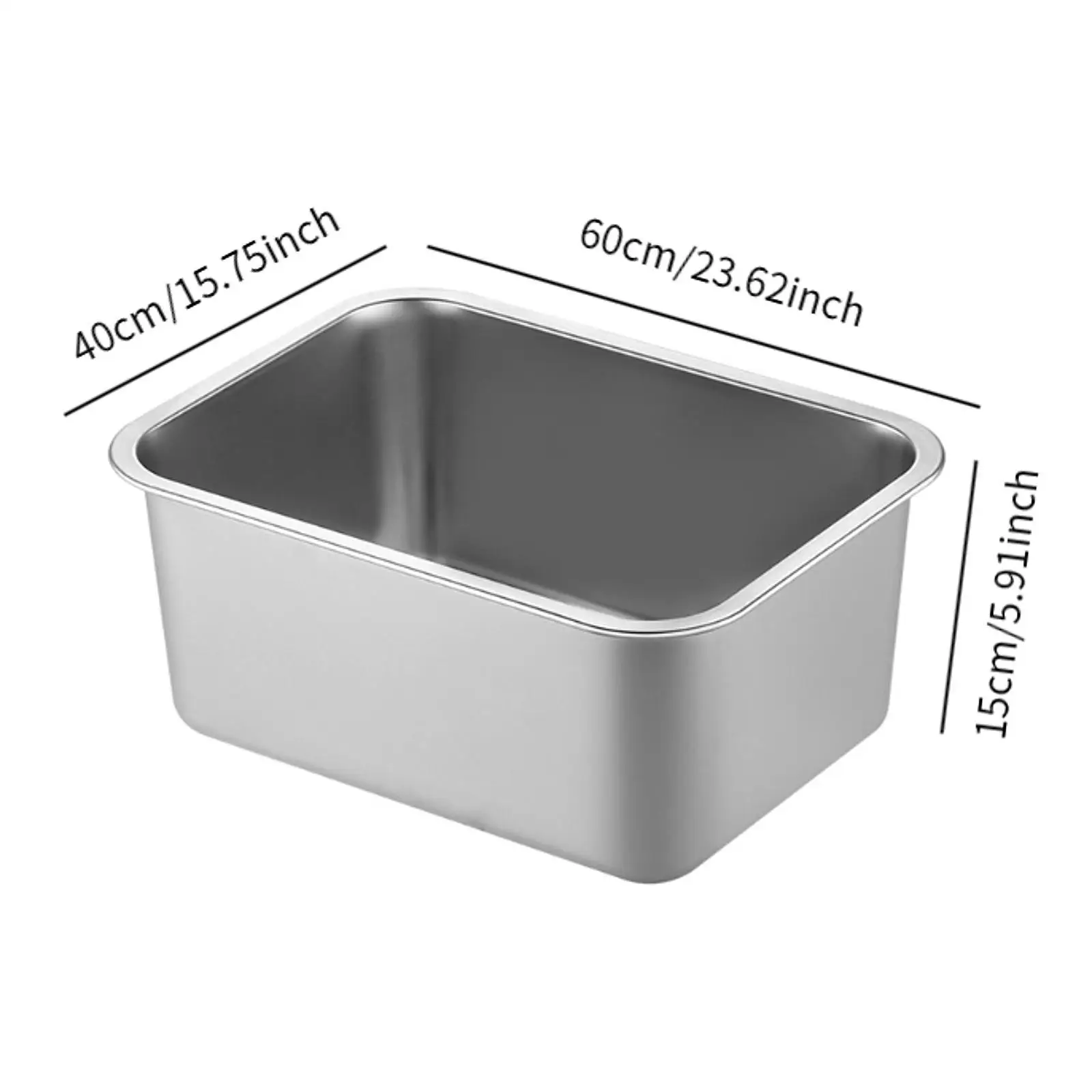 Open Top Pet Cat Litter Box Stainless Steel Pet Bedpan for Bunny Kitten Cat