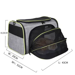 Transportín extensible para gatos plegable y transpirable